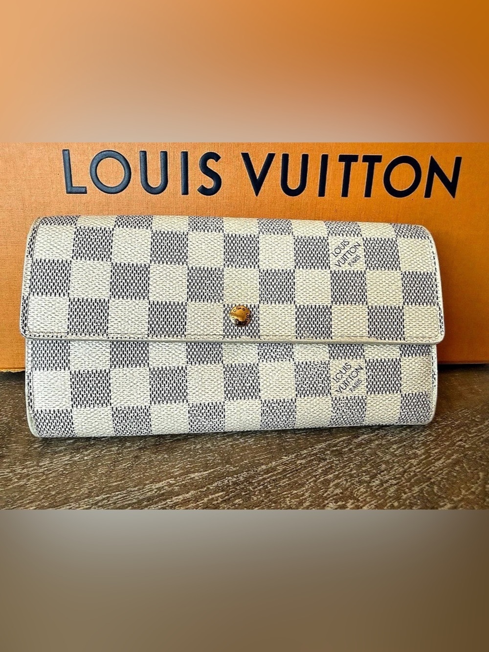 Louis Vuitton Sarah Wallet Damier Azur